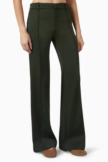Flared Pants in Satin