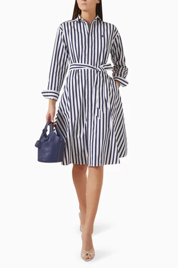 Ela Belted Dress in Cotton