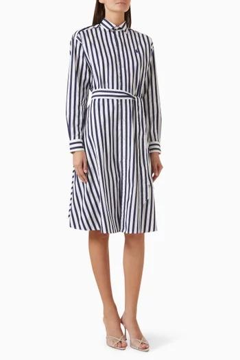 Ela Belted Dress in Cotton