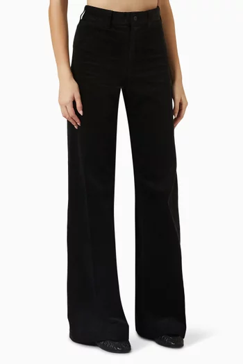 Wide-leg Pants in Corduroy