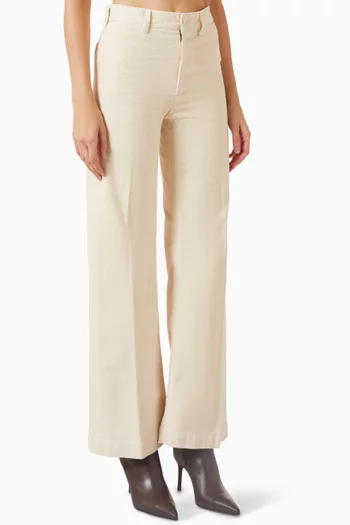 Wide-leg Pants in Corduroy