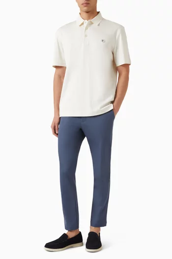 Logo Polo Shirt in Cotton