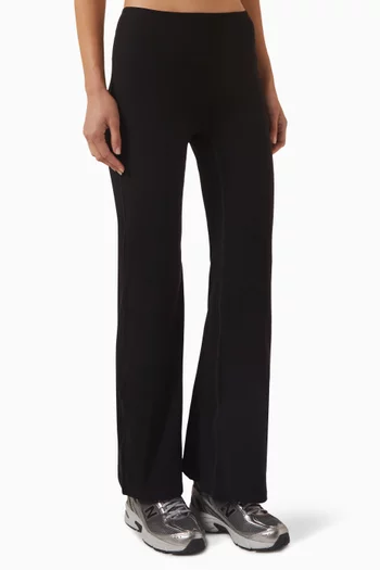 Wide-leg Pants in Cotton Blend