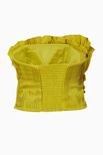 Tradicion Pleated Top in Cotton