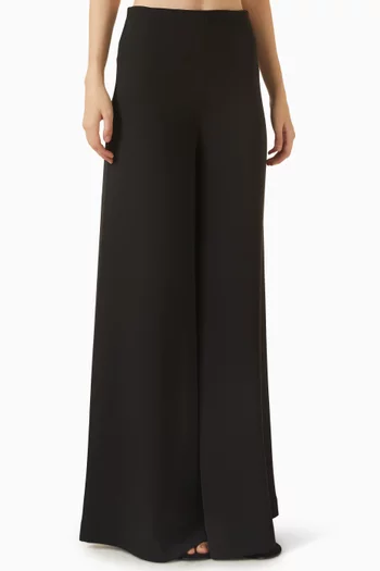 Espacio Fiel Wide-leg Pants in Crepe