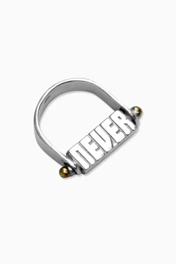 The Never Alone Ring in Sterling Silver