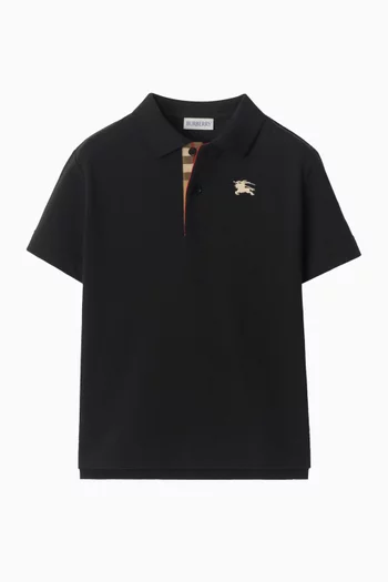 Logo-embroidered Polo Shirt in Cotton