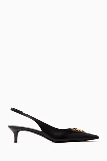 Charlie 45 Slingback Pumps in Leather