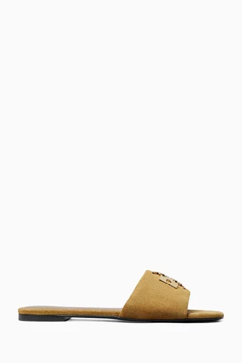 Charlie Slide Sandals in Suede