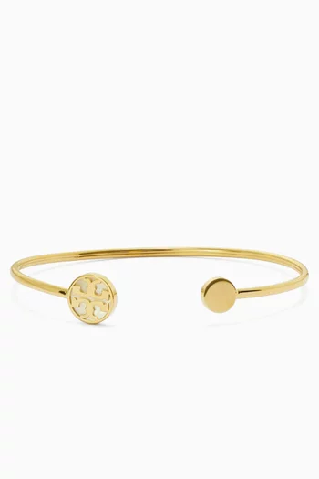 Icon Mother-of-Pearl Cuff in 18kt Gold-plated Steel