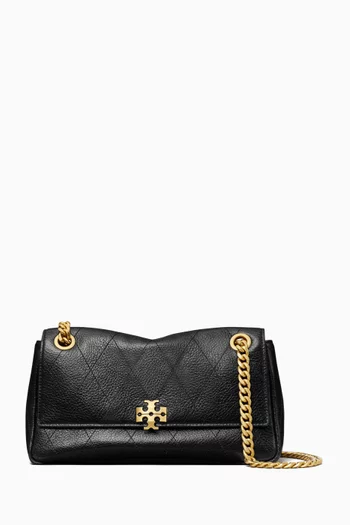 Small Charlie Shoulder Bag in Quilted Leather