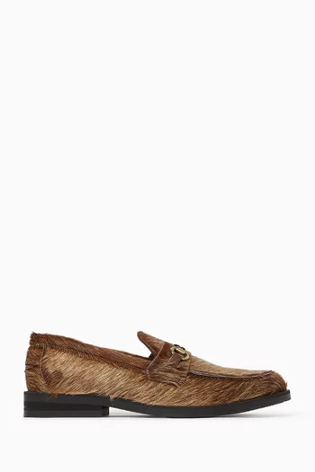 Wilde Shewbacca Loafers in Ponyhair