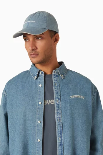 T-Logo Cap in Denim