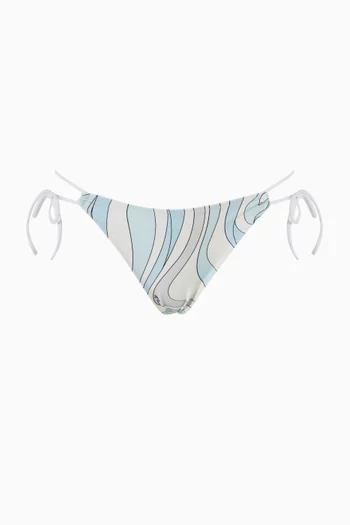 Printed Bikini Briefs in Lycra