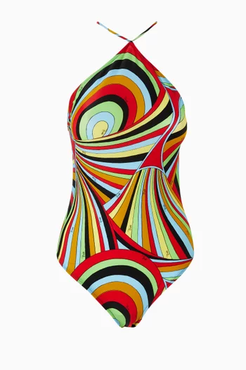 Iride=print One-piece Swimsuit