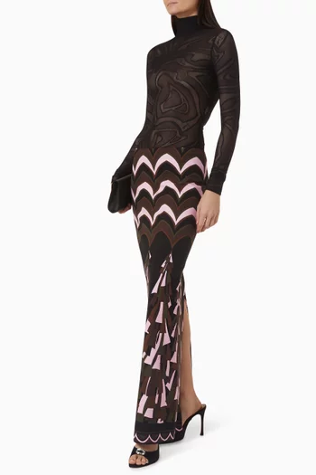 Printed Maxi Skirt