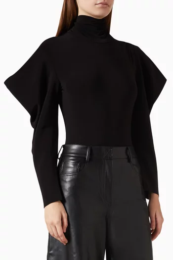 Open-back Bow Bodysuit