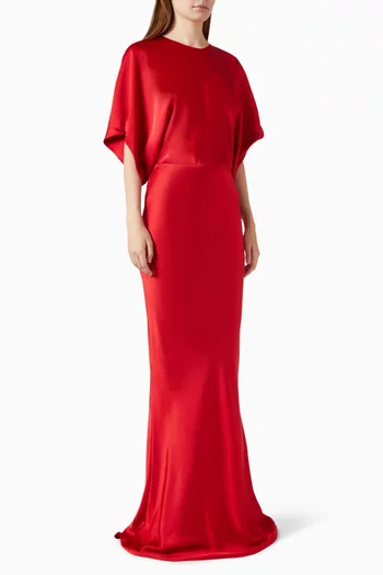 Reverse Obie Gown in Satin