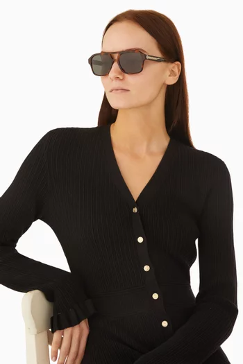 Aviator Sunglasses in Acetate