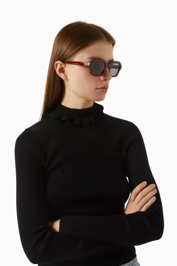 Square Sunglasses in Acetate
