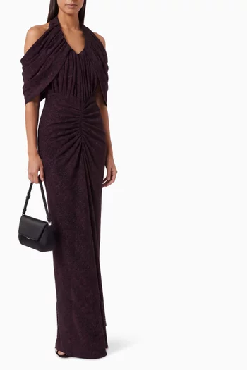 Halterneck Ruched Dress