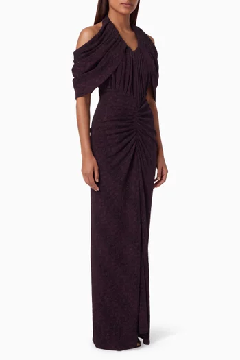 Halterneck Ruched Dress