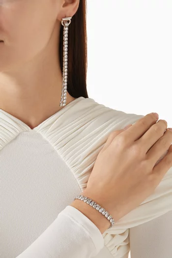 Double-chain Crystal Bracelet