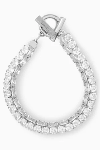 Double-chain Crystal Bracelet
