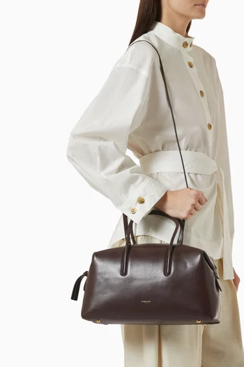 Medium Stockholm Tote Bag in Grain Leather