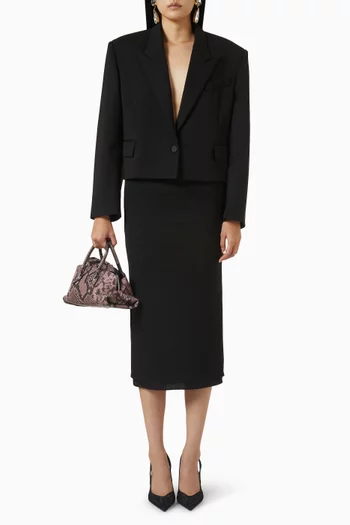 Cropped Jacket in Wool
