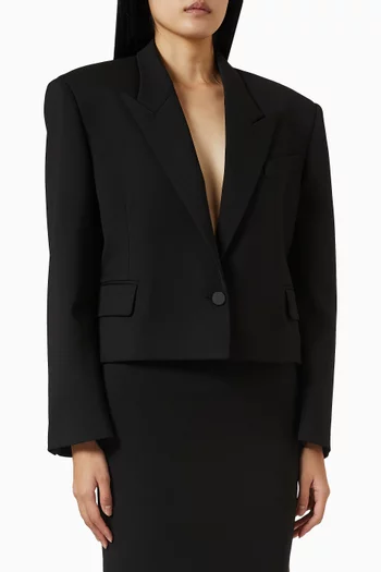 Cropped Jacket in Wool