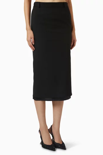 Midi Skirt in Wool