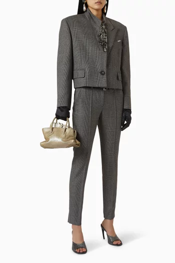 Embellished Jacket in Wool-blend