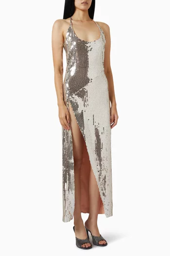 Sequin-embellished Maxi Dress
