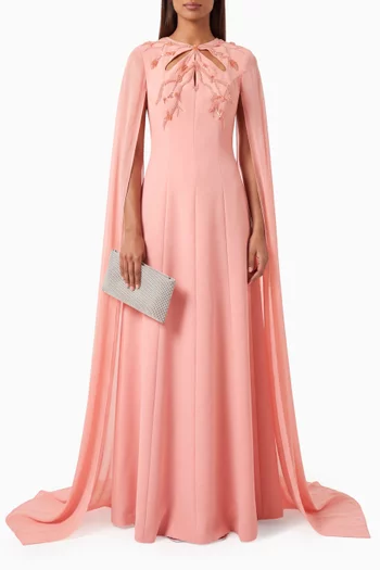 Cape Gown in Chiffon