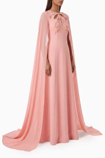 Cape Gown in Chiffon