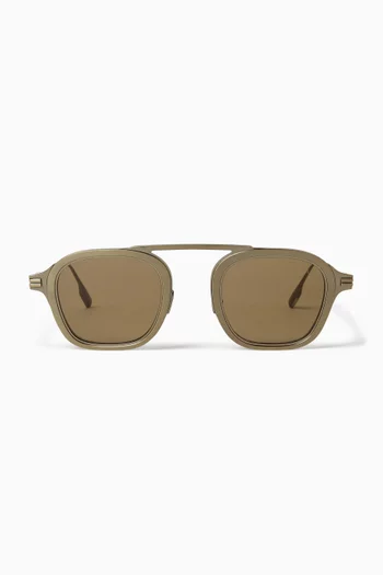 Orizzonte I Sunglasses in Titanium