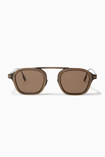 Orizzonte I Sunglasses in Titanium