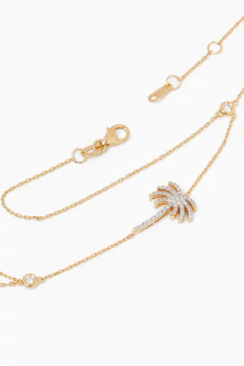 Al Nakhla Diamond Hand Chain in 18kt Gold