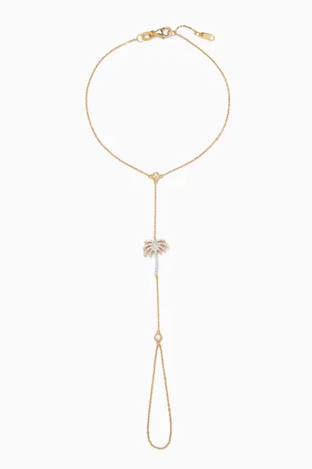 Al Nakhla Diamond Hand Chain in 18kt Gold