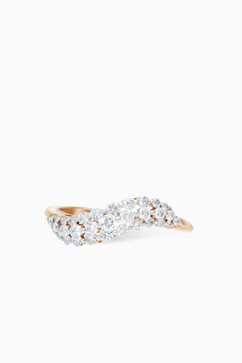 Scala Diamond Ring in 18kt Rose Gold
