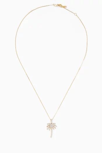 Al Nakhla Palm Tree Necklace in 18kt Gold