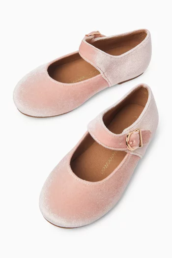 Juni Ballerina Shoes in Velvet