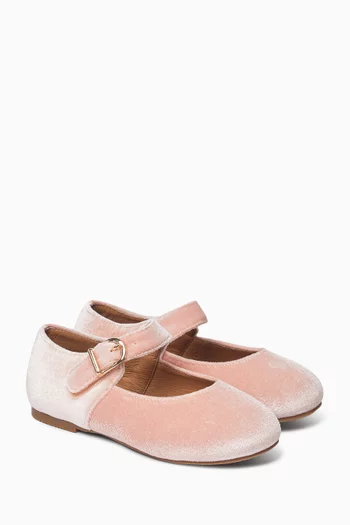 Juni Ballerina Shoes in Velvet