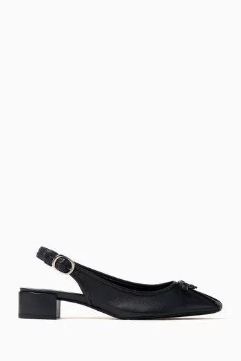 Slingback 40 Pumps in Leather