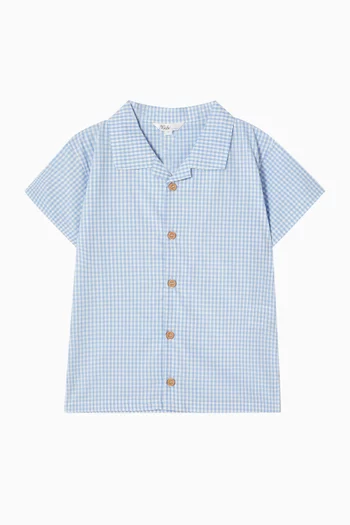 Evan Check Shirt in Cotton