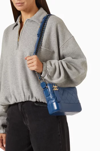 Small Gabrielle Shoulder Bag in Quilted Leather