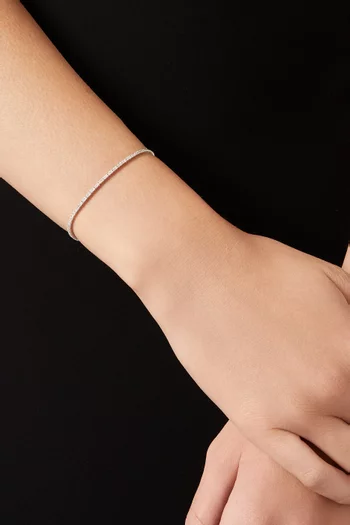 Tennis Diamond Bracelet in 18kt White Gold