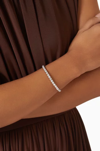 Tennis Diamond Bracelet in 18kt White Gold
