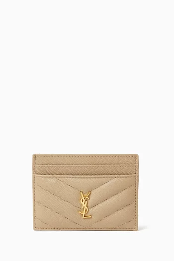 Cassandre Card Case in Grain de Poudre Leather